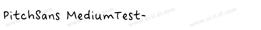 PitchSans MediumTest字体转换